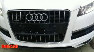 Откидная рамка номера Ауди Ку7 / Audi Q7