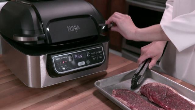 How to Use Your Ninja® Foodi™ Grill Functions (AG300) смотреть онлайн