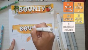 Как нарисовать баунти. Bounty. Рисунок маркерами.