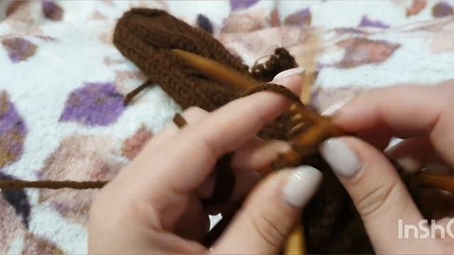 Мастер-класс: простые варежки спицами.