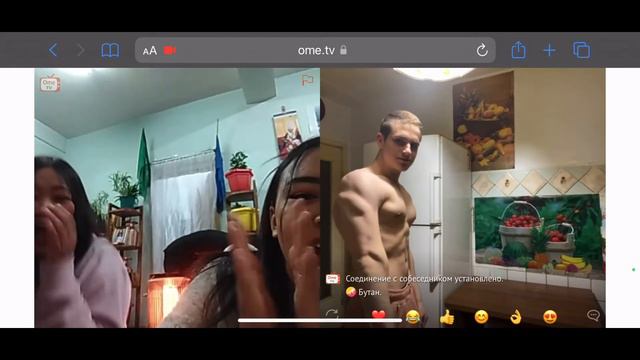 Реакция Иностранных Девушек на Эстетику Тела в Чат Рулетке