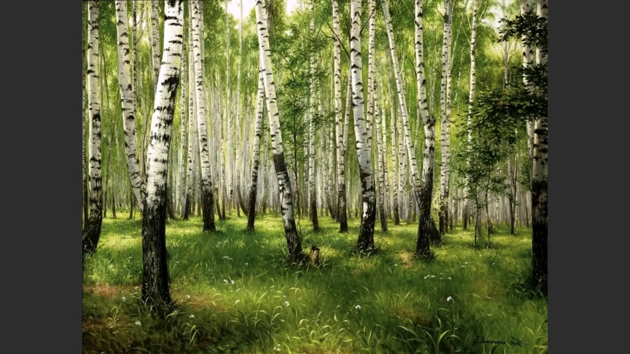Леса и луга нашей родины презентация. Александров Березовая роща картина. Лес рисунок. Русский лес. Дети в березовой роще.