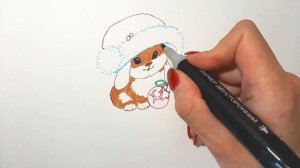Как нарисовать Символ 2023 года/Рисуем новогоднего КРОЛИКА/Рисунок к Новому году/New year drawing