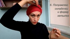 Быстрый ТЮРБАН со складками из шарфа (палантина). Для коротких волос. Easy scarf turban (short hair