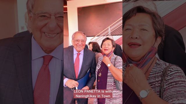 Former US Sec. of Defense Leon Panetta is with Naning Kikay in Town