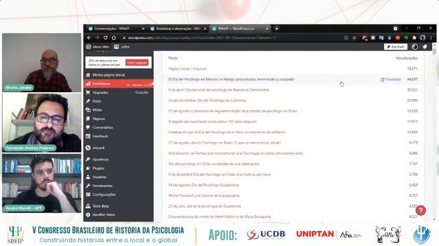 V CBHP ~ Mesa redonda: "Divulgação científica e História da Psicologia" смотреть онлайн