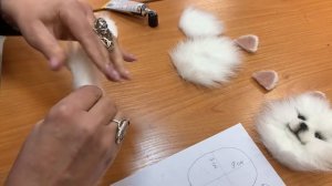 ШПИЦ — КАК  СДЕЛАТЬ  МЕХОВОЙ  НОСИК . Школа валяния Татьяны Шелиповой.