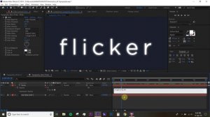 AE Typography Tutorial / Neon Glow Flicker Text Animation - Adobe After Effects