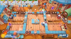 Overcooked 2. Carnival of Chaos. Level 3-4. 4 stars. Co-op