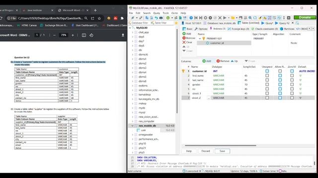 Question Set 12 | Database Management System | Java Institute смотреть онлайн