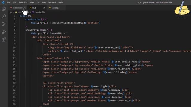 01. Github Users Finder Project for beginners || API, HTML, CSS & vanilla JavaScript || 2022