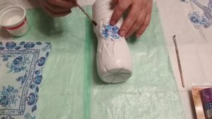 Вазы для цветов из гипса.Часть 2. Декорирование))))