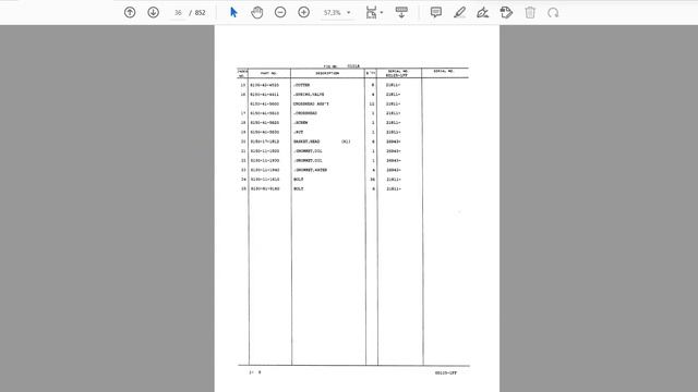 Komatsu D63E-1 D63E-1A Parts Book смотреть онлайн