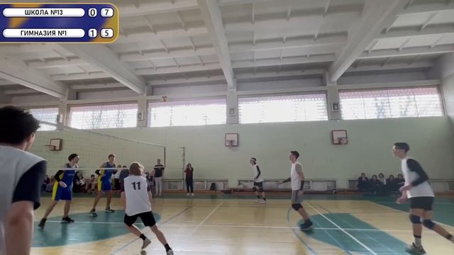 Игра между гимназией №1 и школой №13. Первенство по волейболу среди школ г.о. Жуковский. смотреть онлайн