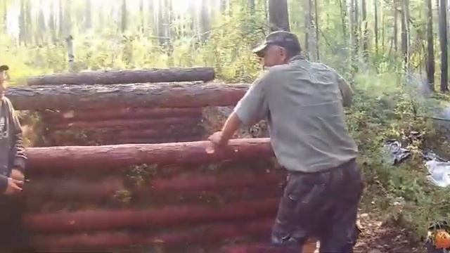 Строим зимовье.