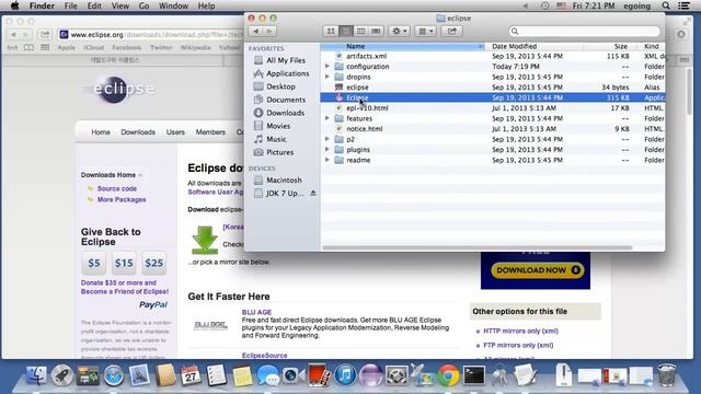 Java - 이클립스의 설치방법 - OSX смотреть онлайн