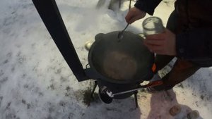 Домашний сытный кулёш//Походная солдатская каша