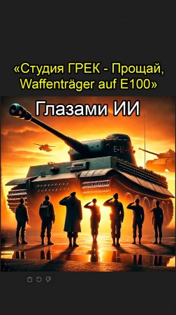 Студия ГРЕК | Прощай, Waffenträger auf E100 - Глазами Нейросети