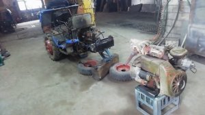 Ремонт минитрактора амжк-8.  Регулеровка рулевого редуктора. Чистка гидравлики