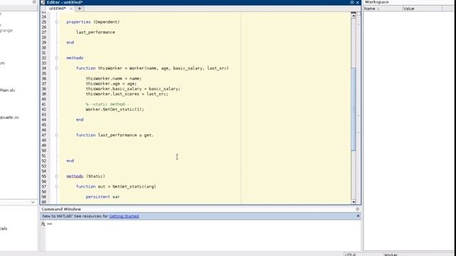 Object oriented programming in matlab
