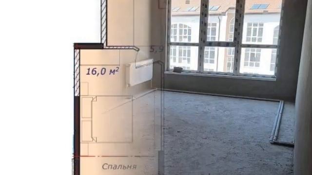 В ЖК "Лазурный - 2" продается Евродвушка.  Без отделки.