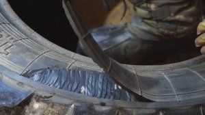 Ободрыши. Как срезать бок покрышки.