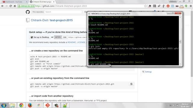 03 Creating your First git repository and hosting it to Github in Windows | by Chitrank Dixit смотреть онлайн