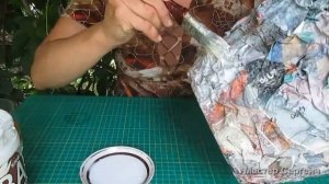 Декорируем цветочный горшок журналами