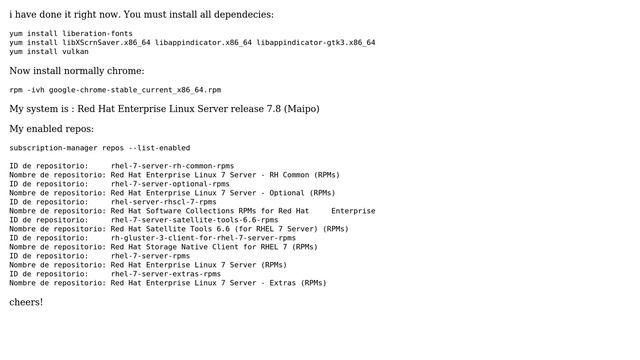 Unix & Linux: Google-chrome installation on oracle linux 7.8 dependency problem (4 Solutions!!) смотреть онлайн