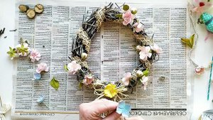Творческий мастер-класс поделка «Весенний венок»