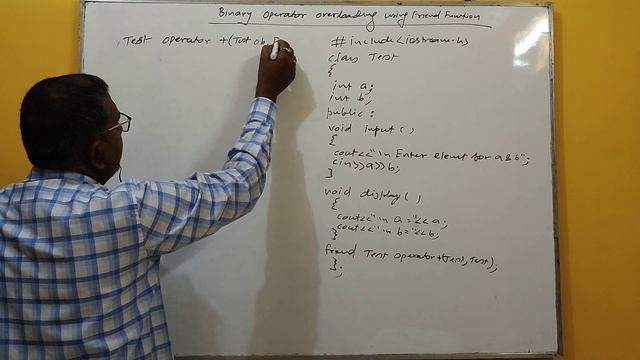 Binary operator overloading using friend function in C++