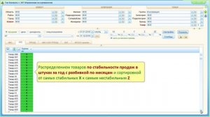 АВС анализ + XYZ анализ + ТРЕНД анализ в модуле "Управление ассортиментом" (справочное видео)