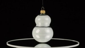 Snowman Gentleman by Christmas Apple - Glass Christmas Ornament