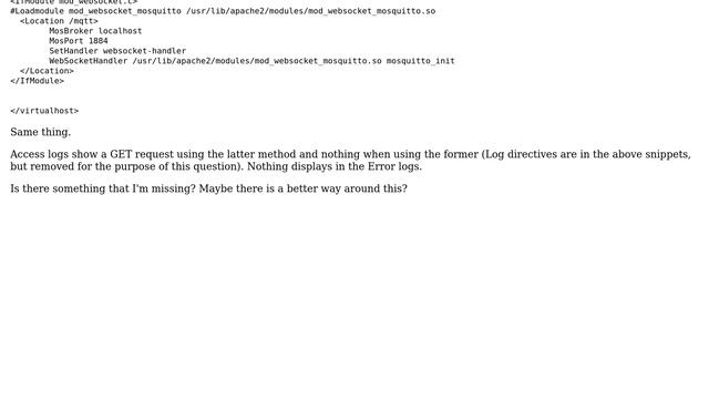 Mosquitto + Apache смотреть онлайн