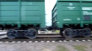 Волоконовка. Железнодорожный переезд. Поезд