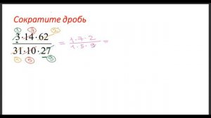 Сокращение дробей