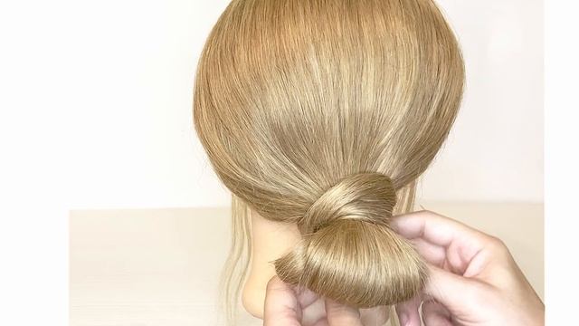 ❤️ЗА 1 МИНУТУ прическа Пошагово КРАСИВЫЙ ПУЧОК\IN 1 MINUTE hairstyle Step-by-step BEAUTIFUL BUN смотреть онлайн