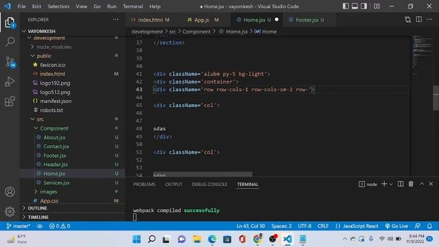 React website design template #bootstrap  Starter Template | #react  #coding