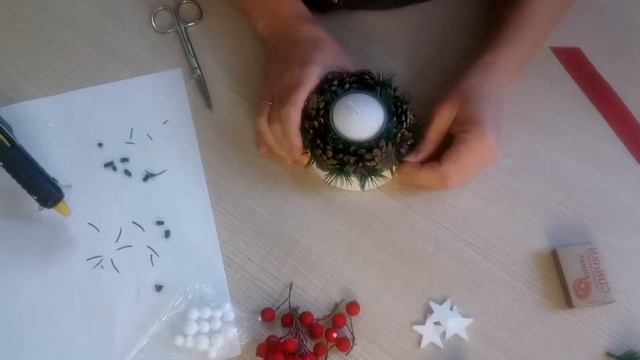 #подсвечниксвоимируками    Рождественский подсвечник своими руками