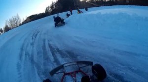 3й заезд. Класс "Е". 6й этап кубка СО. 21.02.2016г. Полевской. Зимний картинг