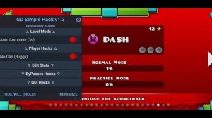 NEW GD 2.205 MEGA MOD MENU FOR ANDROID V3.2 FREE RELEASE... // Geometry Dash 2.205