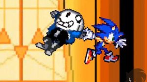 Sans Vs Sonic (Undertale vs Sonic The Hedgehog) | Sprite Animation - Drawing Cartoons 2