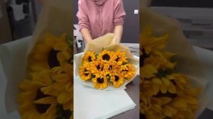 Букет из подсолнухов