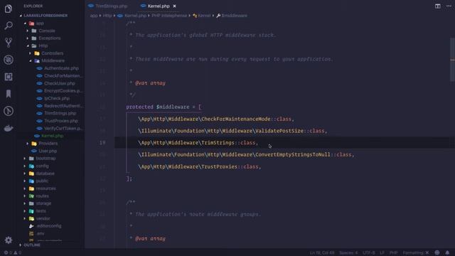 Lecture 17 Trim String Middleware | Laravel Master Course