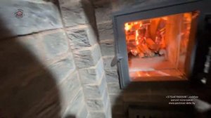 511. Банная печь с интересным пламенем. Розжиг. Закладка.  ✅ Часть 4. Москва.