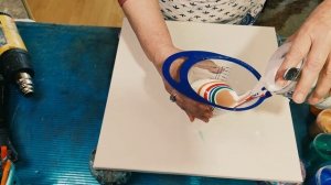 35. Акриловая заливка. Учимся заливать.Слоеный стакан.Fluid art Обзор холста.