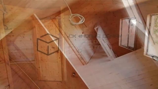 Обзор каркасного дома 6 на 6 метров 2 этажа. СК НОВАЯ ДАЧА. Каркасное строительство. Дома. Бани. смотреть онлайн
