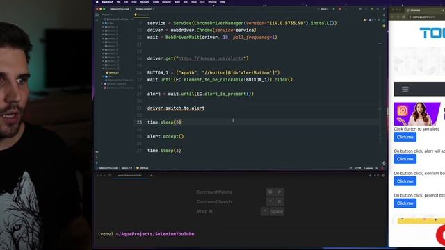 РАБОТА С ALERTS # Урок 13 - SELENIUM (Полный курс) смотреть онлайн