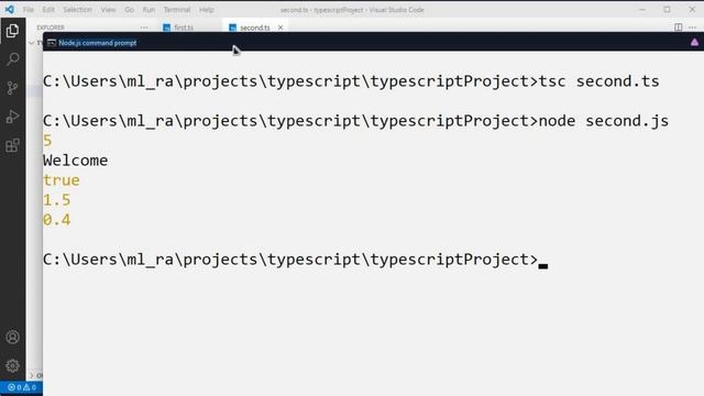 TypeScript Tutorial | Day 2 | Part 2 | TypeScript Variables | Types In TypeScript | #typescript #2