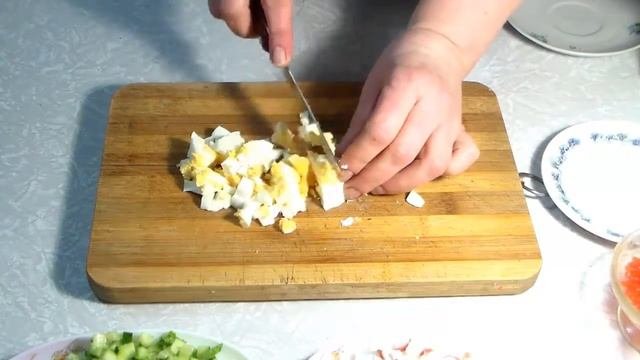 Салат Морской.  С крабовыми палочками